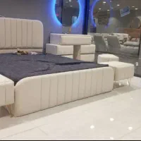 تخت خواب دونفره با پارچه تدی اقساط چکی