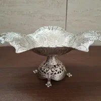 آجیل خوری و شکلات خوری پایه‌دار سیلور