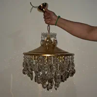 یک جفت لوستر کریستالی|لوستر و چراغ آویز|گرگان, |دیوار