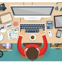 همکار خانم مسلط به کامپیوتر برای کافی نت