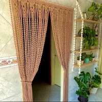 پرده مکرومه|صنایع دستی و سایر لوازم تزئینی|بندر ماهشهر, |دیوار