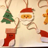 آویز نمدی درخت کریسمس