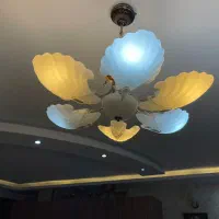 لوستر شش شاخه سه عدد به اضافه دوعدیوار کوب|لوستر و چراغ آویز|اصفهان, جوزدان الیادران|دیوار