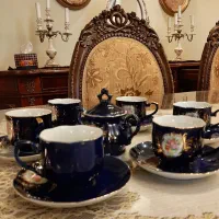 فنجان نعلبکی آنتیک کار دست|کلکسیون اشیاء عتیقه|تهران, هروی|دیوار