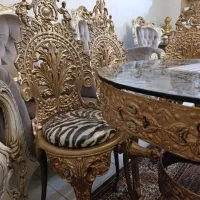 میز ناهار خوری برنجی