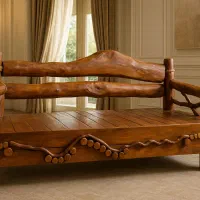 تخت سنتی چوب * تک بدون مشابه*|مبلمان خانگی و میز عسلی|تهران, امیریه|دیوار