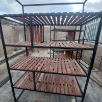 قفسه ۴ طبقه چوب فلز