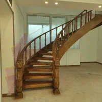 پله دوبلکس چوبی ، نرده چوبی|خدمات پیشه و مهارت|کرمانشاه, |دیوار