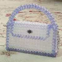 کیف مروارید بافی کار تمیز وشیک