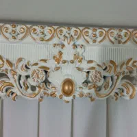 کتیبه چوبی جنس عالی ورنگ سفید وطلایی