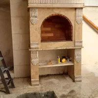 نرده سنگی و کباب پز وشومینه و روشویی سنگی|مصالح و تجهیزات ساختمان|کرمانشاه, |دیوار