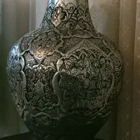 لوازم آنتیک قلمزنی کار دست مسی سماور برنجی|صنایع دستی و سایر لوازم تزئینی|تهران, شیخ هادی|دیوار