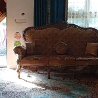 مبل سلطنتی چوب گردو اصل|مبلمان خانگی و میز عسلی|کومله, |دیوار