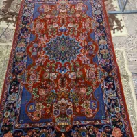 فرش های دستباف دوعددریزبافت ابریشم زیاد کارشده