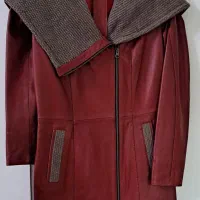 پالتو چرم قرمز رنگ
