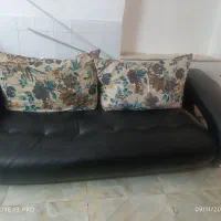 مبل چرم مشکی