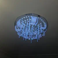 لوستر سقفی چینی گرد|لوستر و چراغ آویز|تهران, قصر فیروزه ۲|دیوار