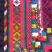 کریشی، آینه، سرتوپ و دوخت روی لباس تپه ای|لباس|خاش, |دیوار