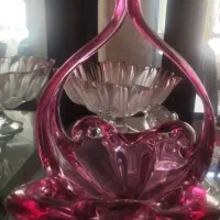 شکلات خوری کریستال مدور اصل چک قدیمی