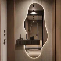 آینه دفرمه، آینه چوبی مدرن ، قدی، کپسولی و گنبدی