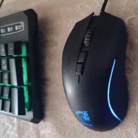 ست موس و کیبورد گیمینگ هیبریدی گرین RGB|قطعات و لوازم جانبی رایانه|تهران, فلاح|دیوار