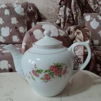 قوری چینی گل سرخ