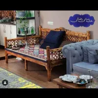 تخت سنتی ومبلمان تمام چوب ایرانی و روس ابعاد مختلف|مبلمان خانگی و میز عسلی|دزفول, |دیوار