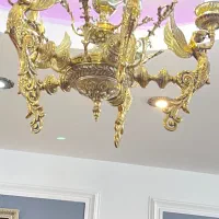 ۲ عدد لوستر برنز فرشته پنج شاخه|لوستر و چراغ آویز|هشتگرد, شهرک اداری|دیوار