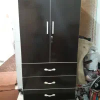 کمددودرب چهارکشو(جای لباس)MDFقهوه ای سوخته