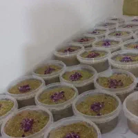 حلوا ارده پسته ای با شکر قهوه ای