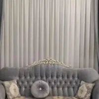 دستک پرده مخمل کوبیده کاملا نو
