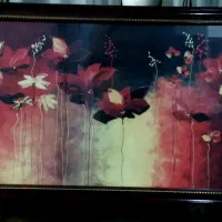 تابلو دکوراتیو آفتابگردون بزرگ با قاب شیک