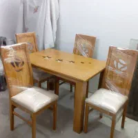 میز ناهار خوری ۴ و ۶ نفره مناسب جهیزیه آک|میز و صندلی غذاخوری|مشهد, طلاب|دیوار