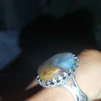 انگشتر نقره نگین پاییزی