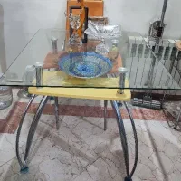 میز ناهار خوری شیشه مقاوم به حرارت