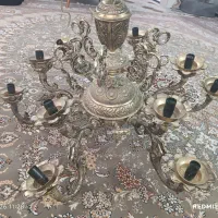 لوستر ۶شاخه با ۱۲لامپ  و تجهیزات موجود