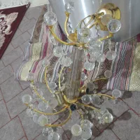 لوستر برنجی کریستالی|لوستر و چراغ آویز|قرچک, شهرک گلها|دیوار