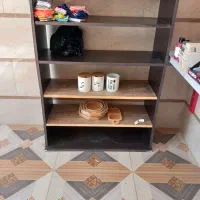 میز چوبی و قفسه|کتابخانه، شلف، قفسه‌های دیواری|بروجرد, |دیوار