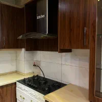 کابینت mdf با گاز هود و سینک و شیرآب