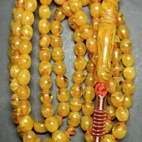 تسبیح کهربا 151عددی رگه‌دار