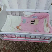 تخت خواب و تشک طبی و روتختی مخصوص کودک و  نوزاد