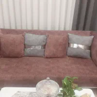 مبل ۸ نفره تمیز پارچه چرکتاب|مبلمان خانگی و میز عسلی|محمدیه-قزوین, |دیوار