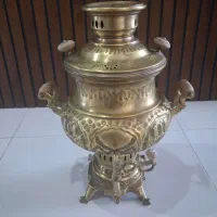 سماور برنجی زغالی آنتیک