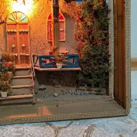 تابلو سه بعدی خانه روستایی سنتی دستساز|تابلو، نقاشی، عکس|تهران, تهرانپارس شرقی|دیوار