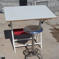 میز نقشه کشی با صندلی|میز تحریر و کامپیوتر|خرم‌آباد, |دیوار