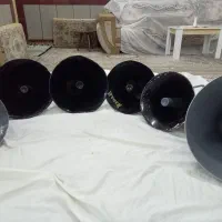 شش عدد بوق شیپوری بزرگ و سالم