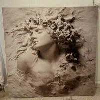 تابلوی پرینت سه بُعدی طرح خاص روی بوم‌ کِنیایی