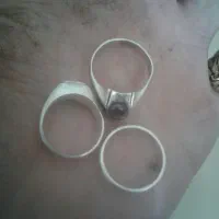 تعدادی انگشتره نقره وزنجیروپلاک شیروخورشید|جواهرات|تهران, جی|دیوار