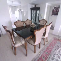 مبلمان استیل ۷ نفره با نهارخوری ۶ نفره در حد نو نو|مبلمان خانگی و میز عسلی|اندیشه, اندیشه فاز ۲|دیوار