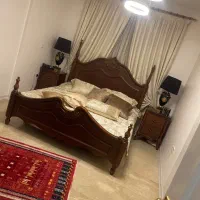 سرویس خواب تمام چوب در حد نو